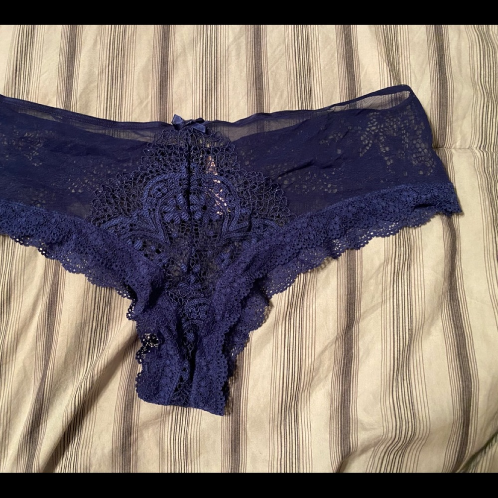 Blue lace Victoria Secret panties